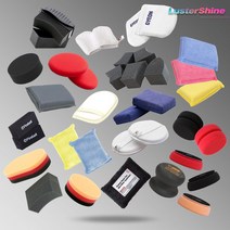 기온쿼츠 잇츠윈 세차 스펀지 어플 타이어 스폰지 패드 왁스 어플리케이터 핸드 폴리싱 장갑 (옵션 택1), 27 AD 코튼 어플 + 장갑