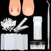 100피스 내향성 발톱 교정기 스트립 내성 발톱 교정 패드 교정기 회복 클립 3피스 내성 발톱 파일 리프터 손톱깎이 발톱 교정 키트 여성 남성 발 케어