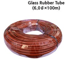 GRT 전기절연 내열튜브 Glass Rubber Tube 롤단위 6.0파이×100M, 1롤