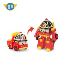 [ROI TOYS] 로보카폴리 변신로봇 4인치 7종 택1(폴리 로이 엠버 헬리 마크 버키 포처), 변신로봇 로이 4인치