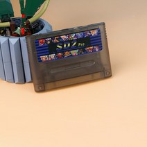 슈퍼패미콤 겜보이 고전게임 SD2SNES 프로 레트로 프레임 카트리지 16 비트 SNES SFC 비디오 게임 콘솔 스타 오션 폭스 둠 슈퍼 마리 카트 RPG용 1200 개 이상의, [01] Clear Black(Label 1)