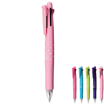 제브라 클립온 멀티 D 4색(0.7mm)+샤프(0.5mm) CLIP-ON MULTI D B4SA1 도트, CLO MULTI D 4&1 라이트핑크D(LPD)x1개