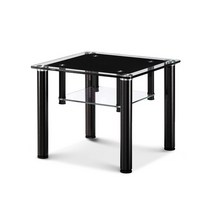 퍼니럭스 벤자민 블랙 유리 전화대 - 블랙, 없음