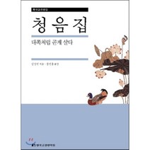 청음집:대쪽처럼 곧게 살다, 한국고전번역원, 김상헌 저/정선용 역