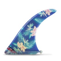 서핑 보드 롱 핀 10 인치 싱글 핀-롱 및 패들 센터, RB-033 flower10.5, 01 RB-033 flower10.5
