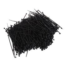 1000 PCS 검은 나일론 케이블 지퍼 넥타이 포장 95mm x 2mm, 검은 색, 한개옵션1
