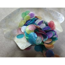 자개모빌 만들기 컬러칩 3.5cm(100pcs), 6(연분홍)