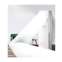 비엘 에어컨비닐터널 복층 바람길 벽걸이 통로 비닐, 흰색 5m(흔적안남는양면테이프증정)