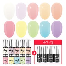 위니몰 유리 혼합 컬러 젤네일세트 14종 오후햇살&솜사탕 (베이스젤/슈퍼탑젤/매트탑젤/젤네일), 14종세트-BC타입(베이스+슈퍼탑젤+매트탑젤)