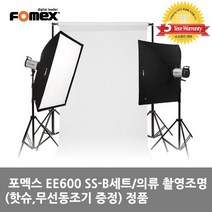 FOMEX 포멕스 E600 SS-B세트/사진 스튜디오 조명, 이동형 배경세트 (배경지 270cm)