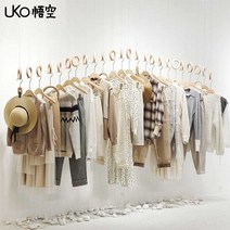 의류 매장 디스플레이 와이어 원목 우드 고리, 트랙 - 길이 120cm 공식 표준