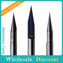 pcb 금속 절단 가공46 mm PCB 조각 비트 V 모양 팁 엔드 밀 CNC 라우터 1 개 텅스텐 카바이드 3D 밀링 커, 01 H 4mm_18 VB-A45-T02