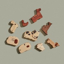 숲소리 동물농장 친구들 원목 장난감 -인증