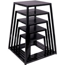 점프박스 세트 스테퍼 점핑 크로스핏 폴리오 박스, 레드 4단 점프 페달(75cm)