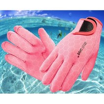스노클링 다이버 장갑 글로브쌍 다이빙 전문 네오프렌 따뜻한 다이빙 장비 수영 다이빙, 핑크 1 쌍, s