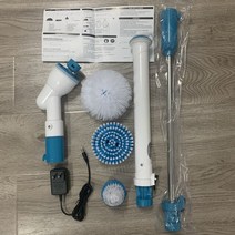 욕실자동청소기 회전 습식 청소기 전기 청소 브러시 무선 스핀 스크러버 욕조 타일 교체 가능한 헤드 3, 02 cleaning brush kit