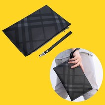 고급 남자손가방 남성클러치백 크런치백 체크 파우치 핸드백 맨스백