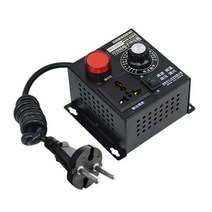 AC 220V 4000W SCR 전자 전압 조절기 조절 가능한 전기 공구 내구성, 검은색