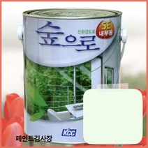 kcc페인트 숲으로 se 친환경 내부용 3.78L, 연그린색