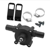 고압펌프 수중 가압 워터 양수기 기름 전기 드릴 펌프 휴대용 미니 핸드 자체 프라이밍 액체 전송 펌프 디젤 오일 유체 펌프 홈 가든 야외 도구, 없음