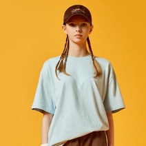 이랜드 [아키클래식]순면 반팔 티셔츠[AKAKMU205]오버핏 포인트뷰 그래픽 반팔티셔츠[애쉬스카이]_평택점