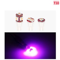 T10 번데기 LED 전구 실내등 LED램프 핑크 컬러 1발 2발 5발 5050 3칩 실내 장식 인테리어 무드등 트럭 화물차 제네시스 아이오닉 12V 24V / 국산, 12V T10 / 2발 5499
