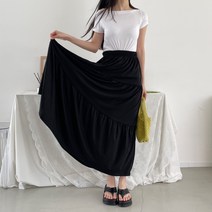 투데이앤룩 밴딩 캉캉 스커트 4color