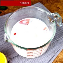 JINGHENG 믹싱볼 손잡이포함 유리 계란푸는볼 반죽기 바가지 베이킹 샐러드볼, 기본
