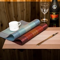 북유럽 식탁 바닥 깔판 받침 패드 테이블세팅 테이블 깔개 플레이스 매트, 대형, 블랙