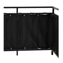 이케아 뒤닝 발코니 파티션 블랙 250x80cm 폴리에스테르, 없음