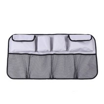 자동차 뒷좌석 등받이 주최자 자동 트렁크 그물 메쉬화물 보관 가방 포켓 커버 수납 정리 인테리어 캠핑 액세서리, 회색