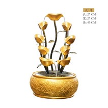 실내인공폭포 소형 사무실 연못 가습기 럭셔리 유럽식 소형실내분수대 실내분수, D