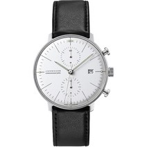 JUNGHANS 융한스 막스빌 크로노스코프 0274600.02 돔형 글라스 독일 명품 손목시계 반사 방지 사파이어