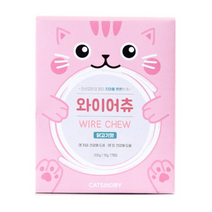 캣츠모리 와이어츄 고양이껌 닭가슴살 고양이간식 15g, 닭고기맛, 14개