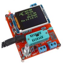 GM328 GM328A 트랜지스터 테스터 LCR 다이오드 커패시턴스 ESR 전압 주파수 측정기 PWM DIY 키트 케이스 포함, [01] Black Assembled