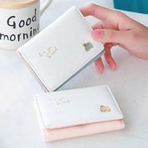 디아픽 4color 여학생 10대 학생 가벼운 심플 지갑 반지갑 여자 멀티 슬림 베이직 여학생 지폐 카드