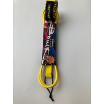 6810ft 서핑 보드 가죽 끈 안전 발 밧줄 TPU 나일론 서핑 가죽 끈, Yellow 7mm6ft