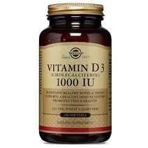 [비타민a945mcg] Solgar Vitamin 25 MCG (1000IU) 250정, 250 Softgels, 1병