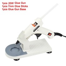 글루 건 소형 미니 NEWACALOX-20W 핫 멜트 글루 건 미니 건 키트 20 개 7mm 스틱 스탠드 DIY 공예 프로, CHINA, 20W, N-113W-EU + EU
