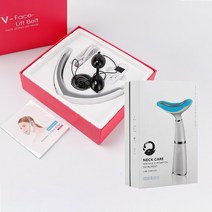 목주름관리 목주름없애기 목주름관리법 ems led 적외선 얼굴 슬리밍 v-얼굴 리프팅, kit-2 상자 포함