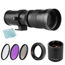 접사링 텔레컨버터420-800mm 카메라 mf 필터가 포함된 초망원 줌 렌즈 소니 링
