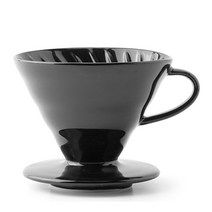 하리오 카츠야 세라믹 드리퍼 02 블랙, 1개