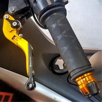 스즈키 어드레스125 튜닝 폴딩 조절식 브레이크 레버 오토바이 교체 그립 파킹 핸들, 레드 2개 1개