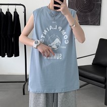 여름루즈핏티셔츠 23 와이드 반팔런닝 상의 플라워 프린팅 민소매 트렌드 A150 BX21054P22 4993762750
