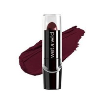 Wet n Wild 실크 피니시 립스틱 하이드레이팅 립 컬러 리치 빌더블 컬러 블랙 오키드 레드, 검은 난초