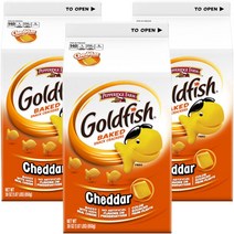 페퍼리지팜 골드피시 베이크드 스낵 크래커 체다, 3개, 850g