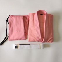 주짓수 도복 여자 브라질 의류 여자 훈련 의류 bjj 면 핑크 소녀