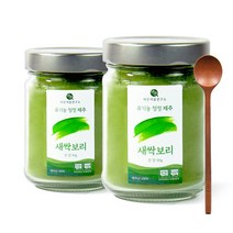 유기농 새싹보리분말 80g 2병 바른제품연구소 + 우드스푼증정, 2개