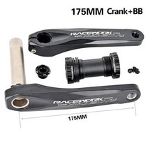 자전거크랭크 픽시크랭크 크랭크암 Racework gxp 크랭크 셋 170mm 175mm 자전거 체인 링 32t 34t 36t 38t 자전거 mtb 크라운 호환 mtb 중공 통합, BB 포함 175mm, 비비 포함 175mm