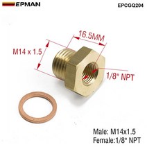 압력센서 압력센서종류 디지털압력센서 EPMAN 수 압력 게이지 송신기 어댑터 18 인치 NPT to M14x1.5 또는 M16x1.5 M14 2267 EPCGQ204EPCGQ211, 2.EPCGQ204
